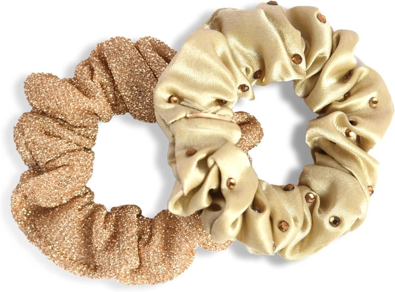 Glitters® Premium Hair Ties Scrunchy Set - 2 Pieces - Image 3