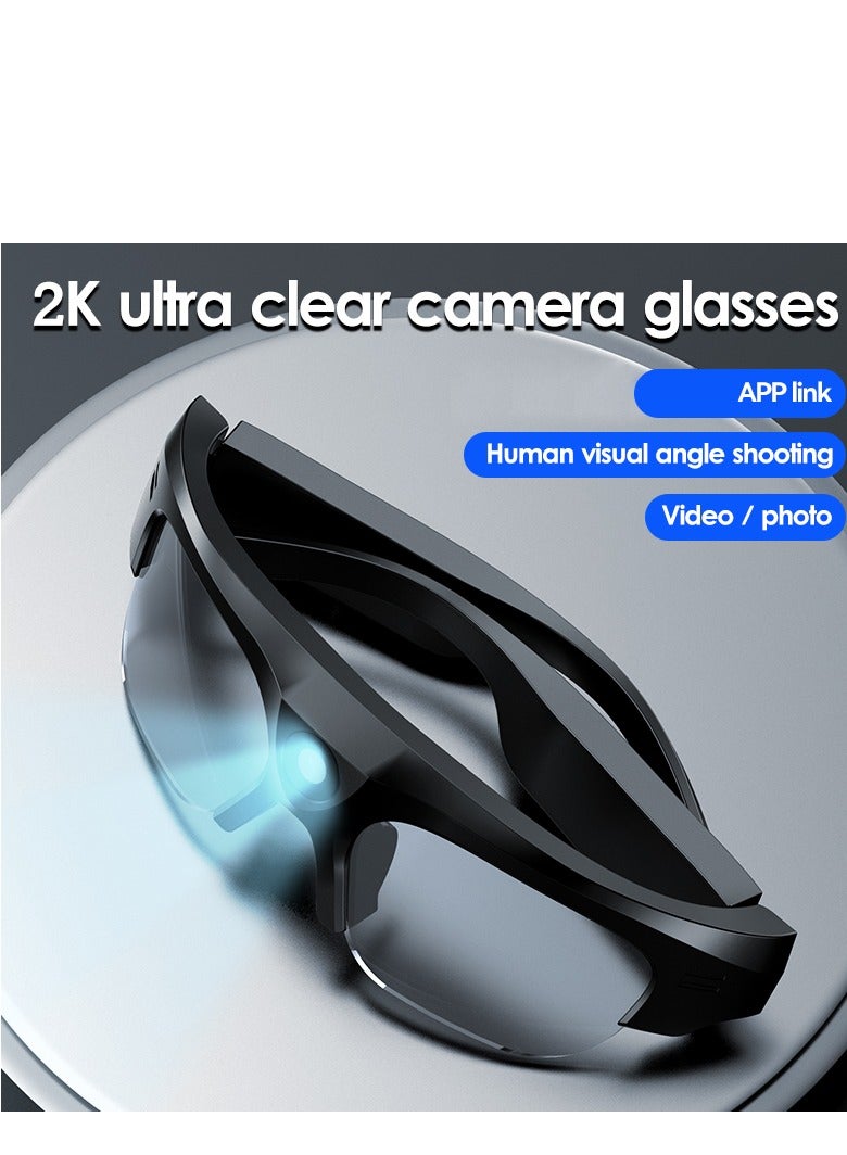 جولف لينك نظارات ذكية XV-17 مزودة بكاميرا تعمل بدون استخدام اليدين ومزودة ببلوتوث لالتقاط الفيديو والصور. - Image 2