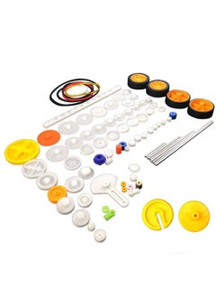 EUDAX 82 Pcs Plastic Gear Package Kit Diy Gear Assortment Accessories Set For Toy Motor Car Robot Various Gear Axle Belt Bushings  - Image 2
