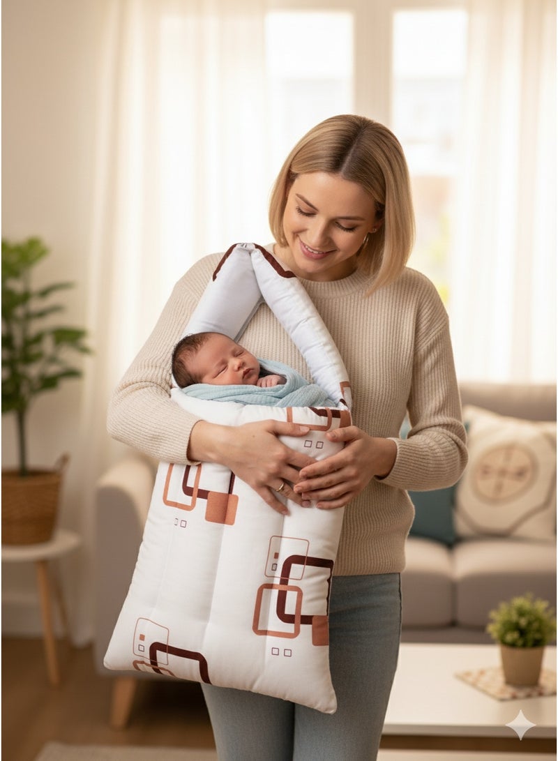 Little Bee LittleBee 3 in 1 Baby Bed, Sleeping Bag & Carry Nest, Cotton Baby Bedding for New Born| Portable/Travel & Skin Friendly | Sleeping Bed (Print) - Image 2