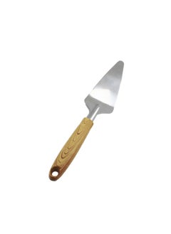 AL QADAH Stainless Steel Cake Spoon with Plastic Handle Elegant Precision for Dessert Delights  - Image 1