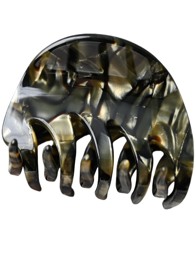 Prettyou 3" Handmade Celluloid French Design Barrettes Hair Claw Tortoise Shell Luxury Fashion Accessories Hair Clip for Women (F) - Image 1