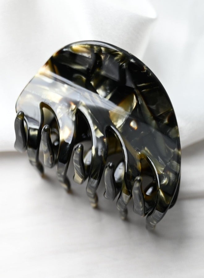 Prettyou 3" Handmade Celluloid French Design Barrettes Hair Claw Tortoise Shell Luxury Fashion Accessories Hair Clip for Women (F) - Image 4