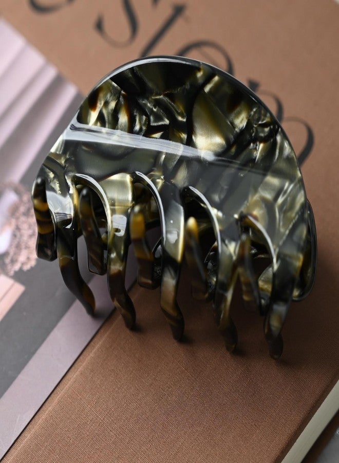 Prettyou 3" Handmade Celluloid French Design Barrettes Hair Claw Tortoise Shell Luxury Fashion Accessories Hair Clip for Women (F) - Image 5