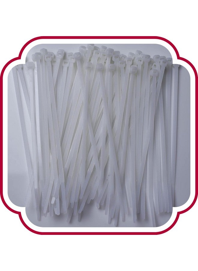 SHIVANSH TECHNOLOGY رباطات كابلات شيفانش تكنولوجي®، بيضاء (150 مم × 3.6 مم، 6 بوصة، عبوة من 100) - Image 1