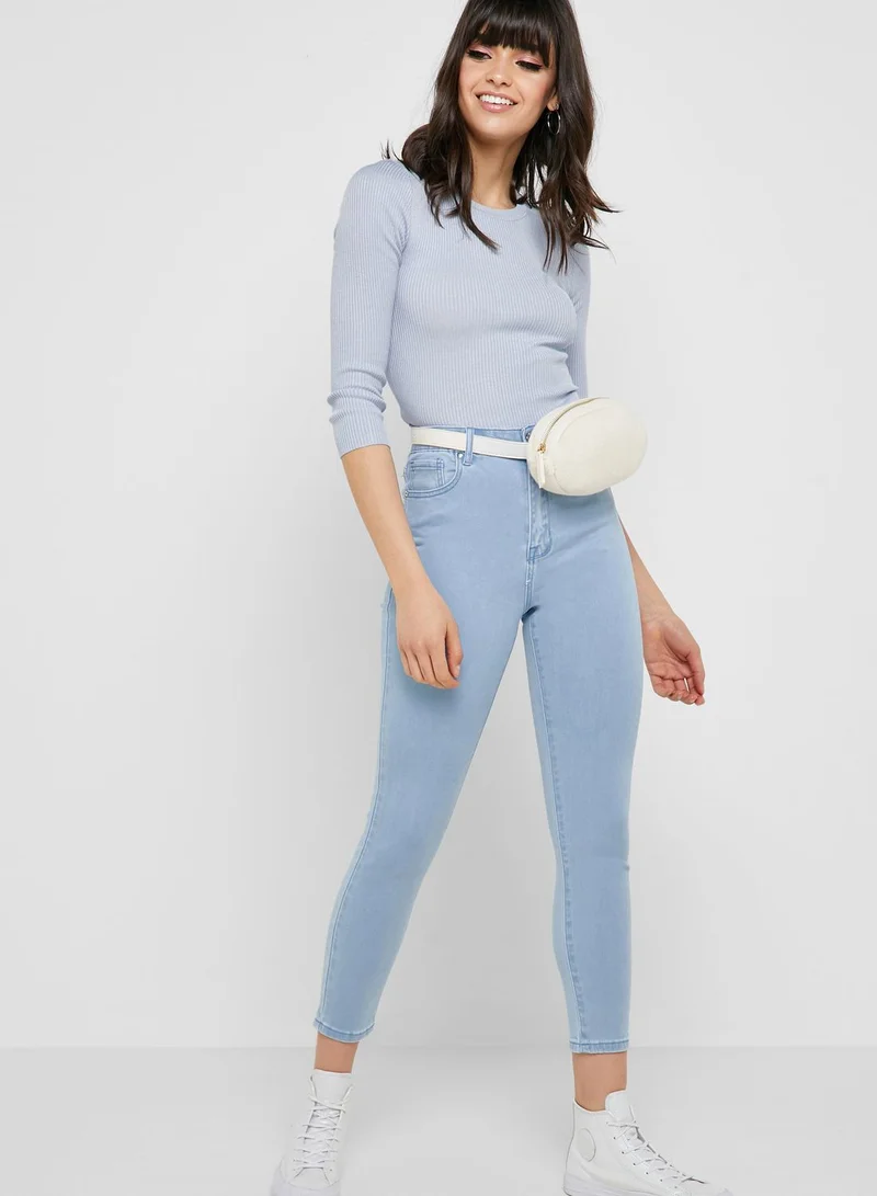 FOREVER 21 High Rise Skinny Jeans