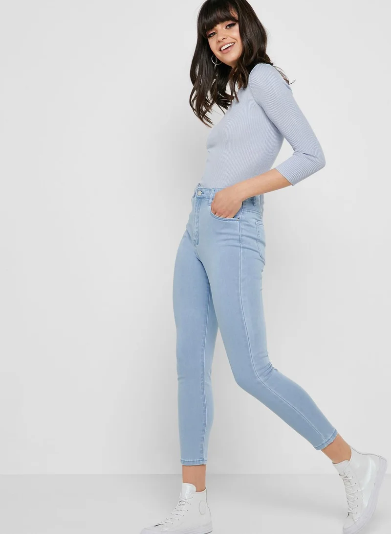 FOREVER 21 High Rise Skinny Jeans