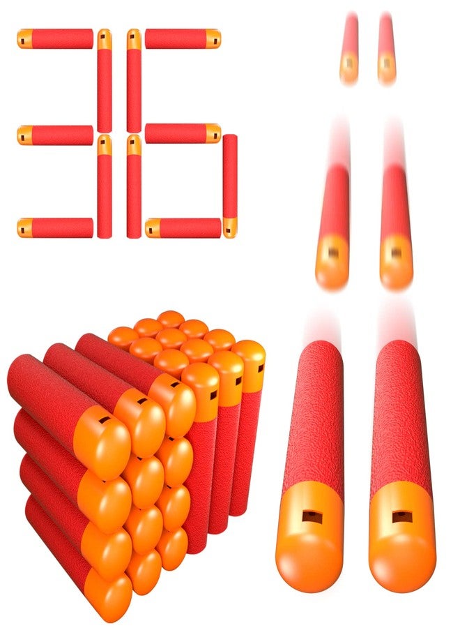 TORMEN Mega Darts Refill Pack Compatible for Nerf Mega Series, Red 36Pcs - Image 1