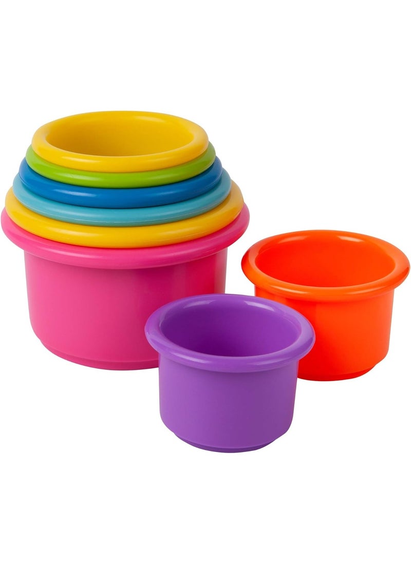 8-Pack Stacking Cups, Baby Learning and Bath Toys  - Image 1