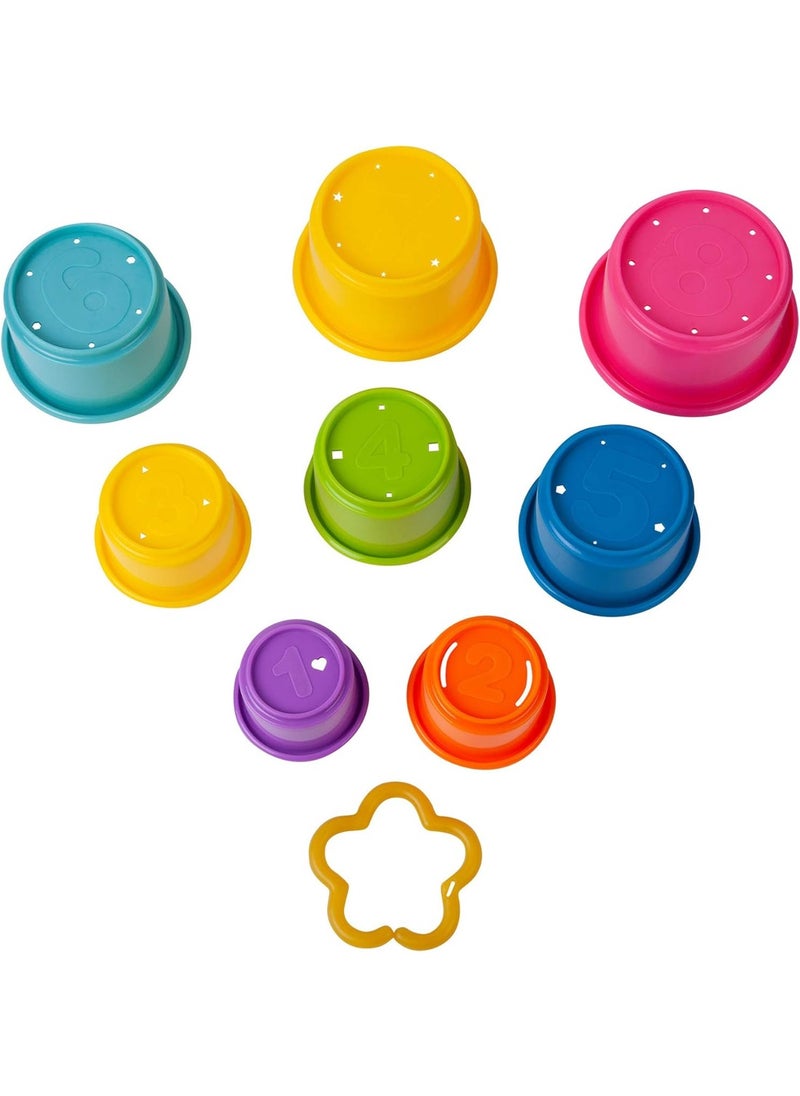 8-Pack Stacking Cups, Baby Learning and Bath Toys  - Image 4