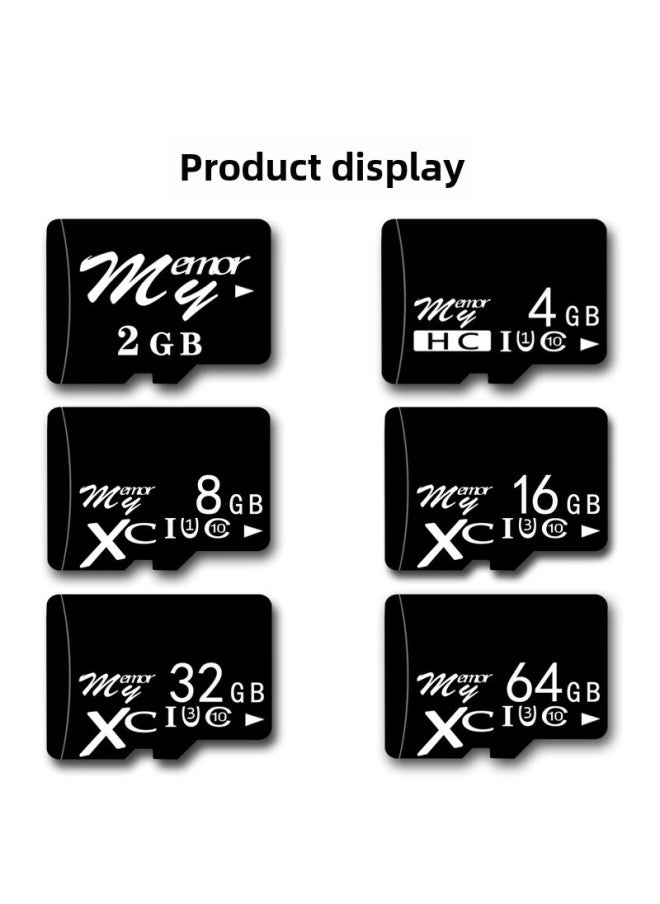 Generic - 128G Memory Card Class10 High-speed Mobile Phone Storage Card SD Card TF Card Flash Card High-speed Memory Card Wholesale-Color:Black-Capacity:16GB-quality Version U3 - Image 1
