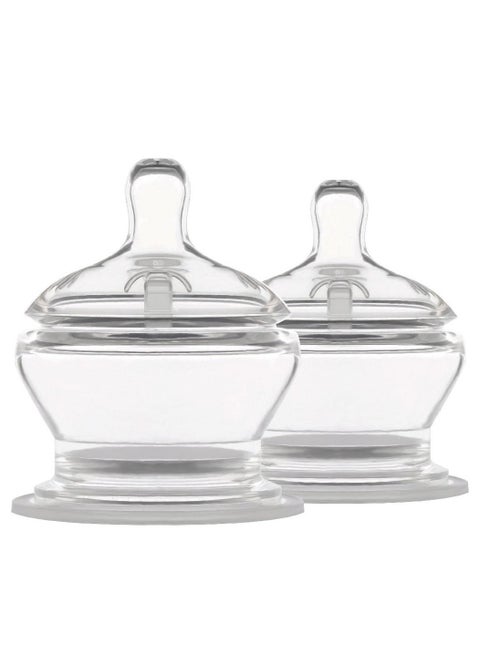 Pack of 2 Stage 4 Extra Fast Flow Nipples For Baby Feeding Bottle