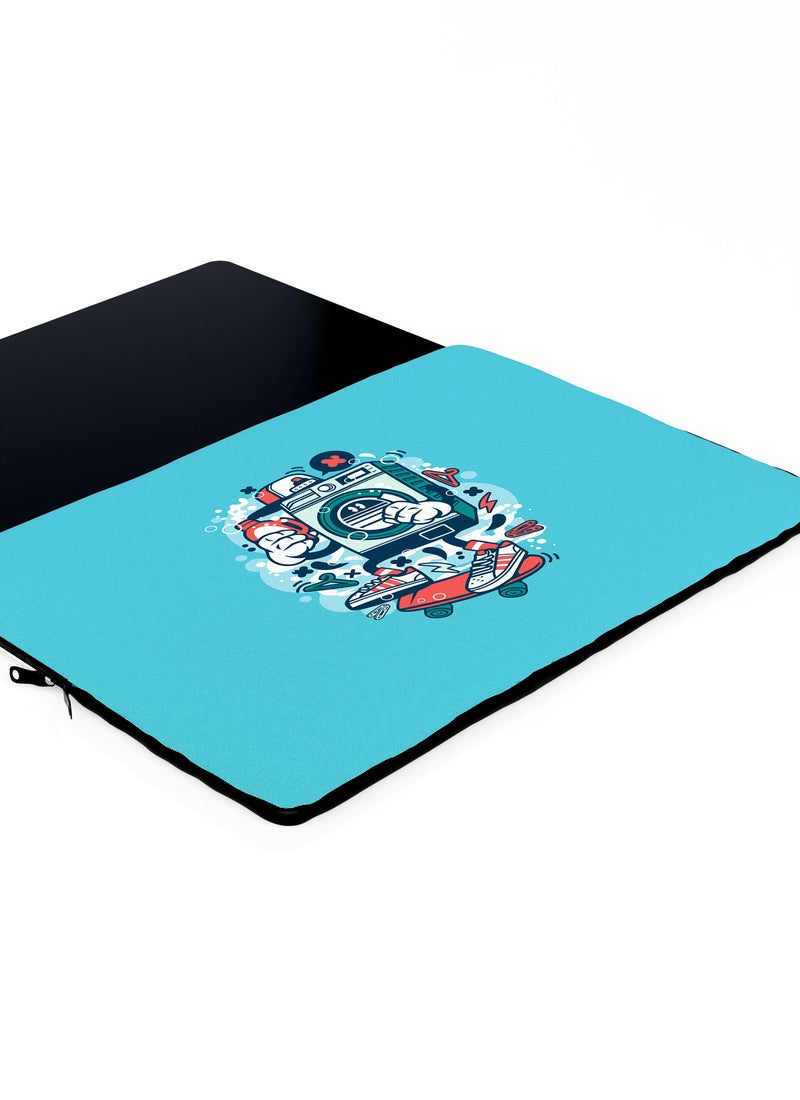 LOUD UNIVERSE Washing Machine Funny Laundry Laptop Sleeve 13 inch Multicolour Tablet Sleeve - Image 3