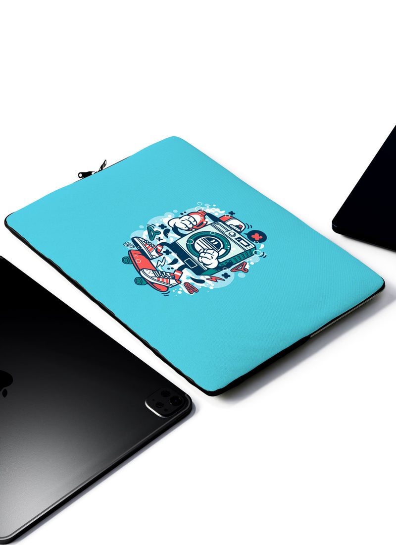 LOUD UNIVERSE Washing Machine Funny Laundry Laptop Sleeve 13 inch Multicolour Tablet Sleeve - Image 2