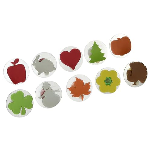 READY 2 LEARN Giant Stampers Holiday Shapes Set of 10 Easy to Hold Foam Stamps for Kids Arts and Crafts Stamps for Displays Posters Signs and DIY Projects - Image 1