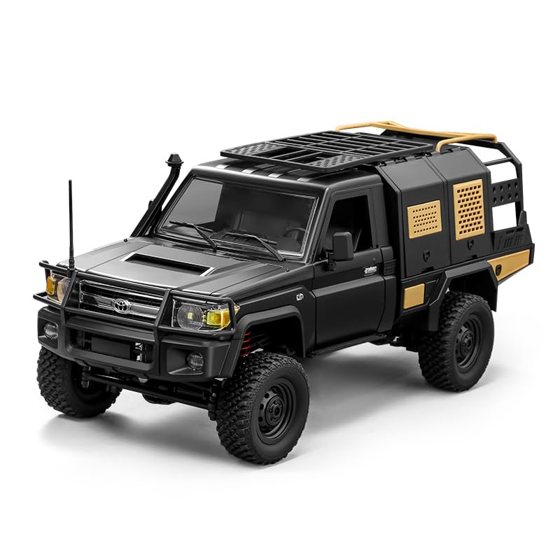 SVERTIBO 112 Scale RC Crawler MN82S LC79 RTR RC Truck 4x4 Off Road Vehicles 24GHz RC Rock Crawler Car with LED Lights 74V 1200mAh Battery for Adults Hobby Toys Black - Image 1