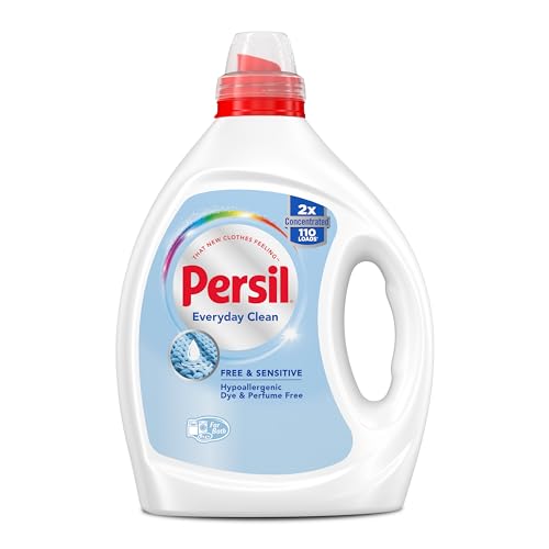 Persil Free & Sensitive Liquid Laundry Detergent, Unscented and Hypoallergenic for Sensitive Skin, Ultra Concentrated, 82.5 fl oz, 110 Loads - Image 4
