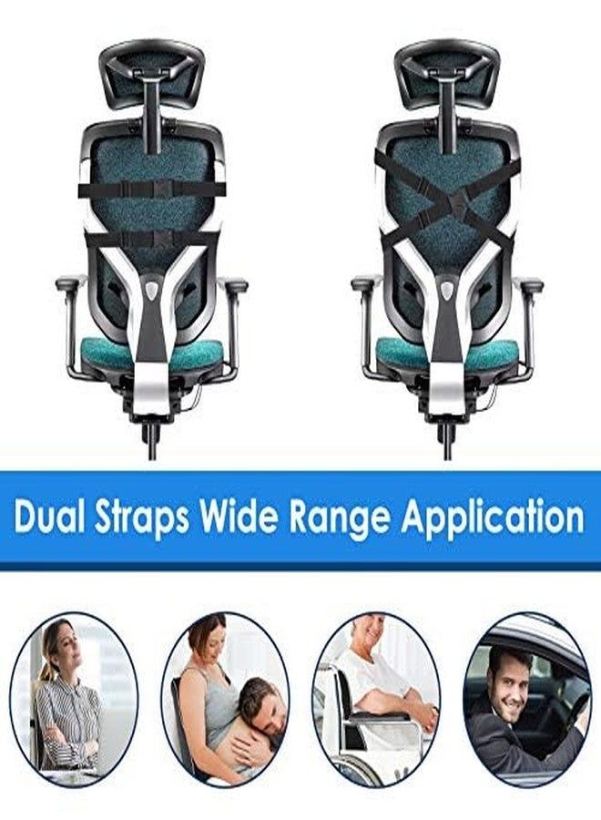 Niceeday Gel Lumbar Support Pillow for Office Chair Car, Gaming Chair Lower Back Pain Relief Memory Foam Cushion with 3D Mesh Cover Ergonomic Orthopedic Back Rest - Image 3