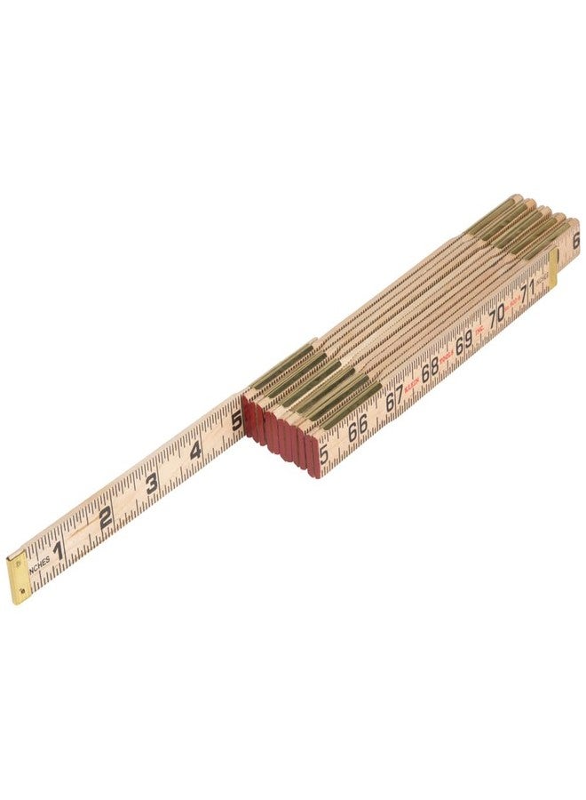 Klein Tools 900-6 Wood Inside Reading Folding Rule - Image 5