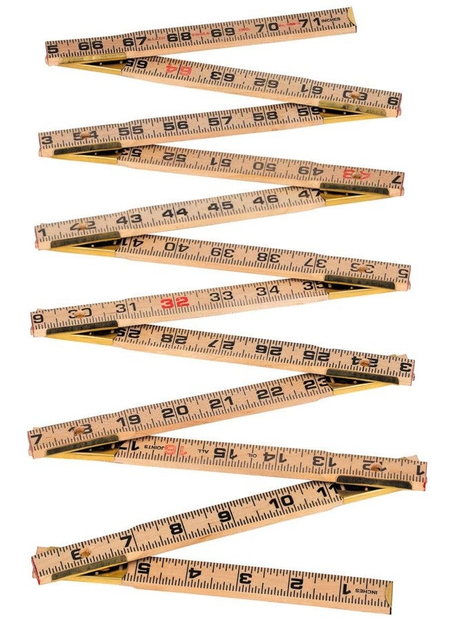 Klein Tools 900-6 Wood Inside Reading Folding Rule - Image 4