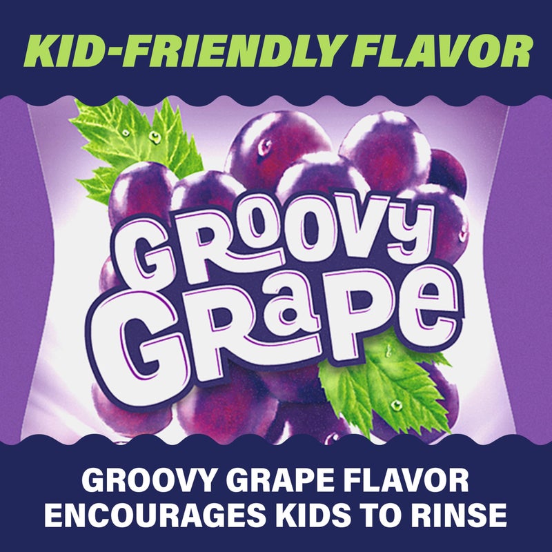 ACT Kids Anticavity Fluoride Rinse Groovy Grape 16.9 fl. oz. Accurate Dosing Cup, Alcohol Free - Image 4