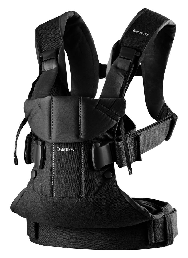 BABYBJORN - Baby Cotton Mix Carrier One Black - Image 1