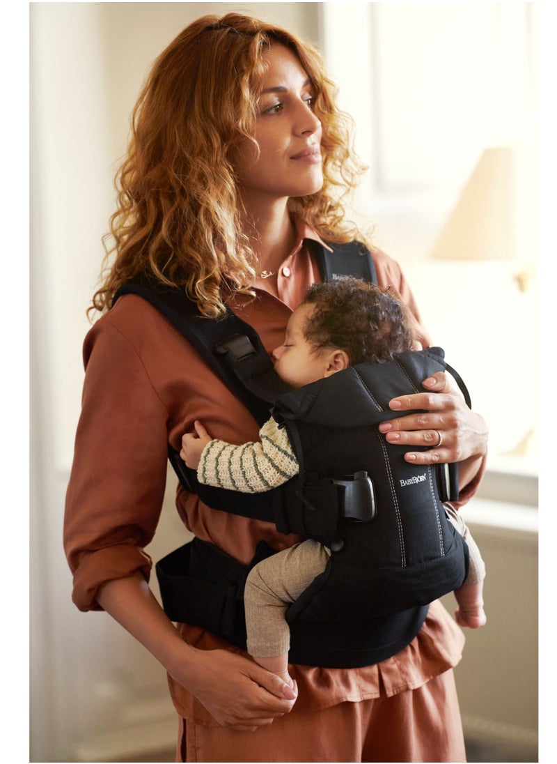 BABYBJORN - Baby Cotton Mix Carrier One Black - Image 1
