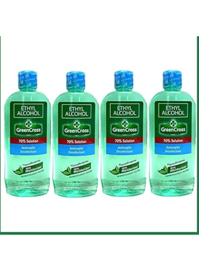 Green Cross Ethyl Alcohol 70%, 250ml - Pack of 4