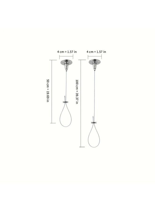 50 cm Stainless Steel Ceiling Mounted Shower Curtain Rod Support Adjustable Bracket - Image 4