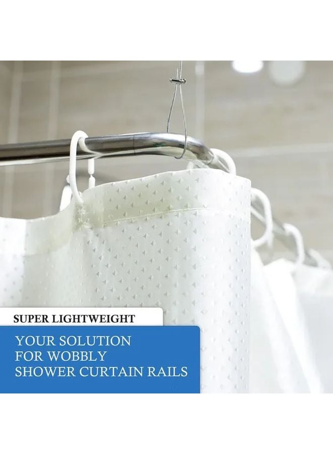 50 cm Stainless Steel Ceiling Mounted Shower Curtain Rod Support Adjustable Bracket - Image 3