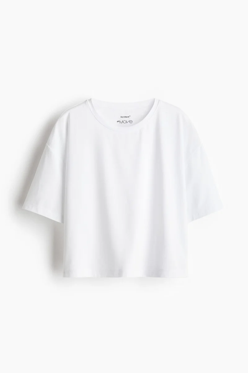H&M Boxy-style sports top with DryMove™