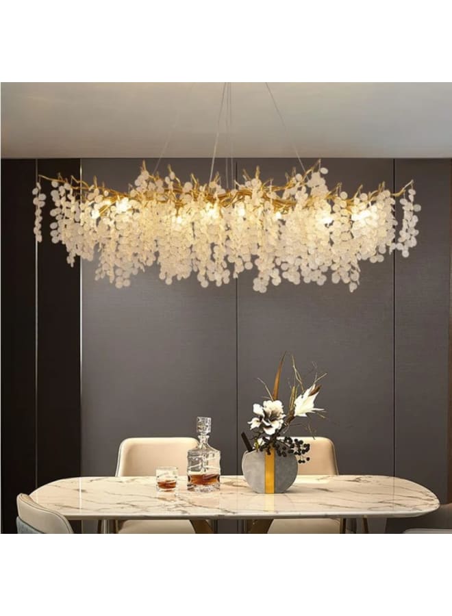 Wahag Crystal Clusters Chandelier Dimensions: Length 120 cm.  - Image 4