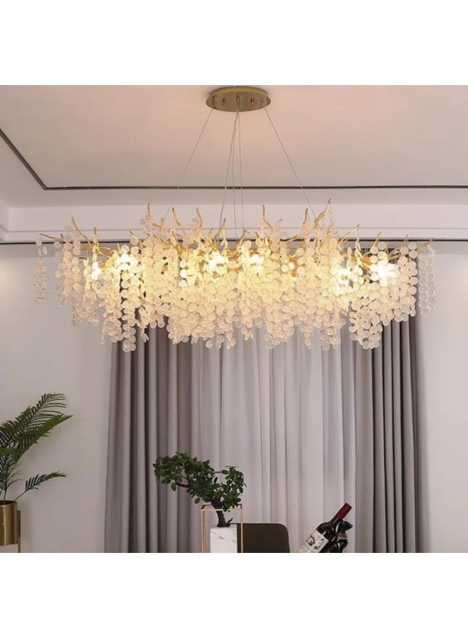 Wahag Crystal Clusters Chandelier Dimensions: Length 120 cm.  - Image 3