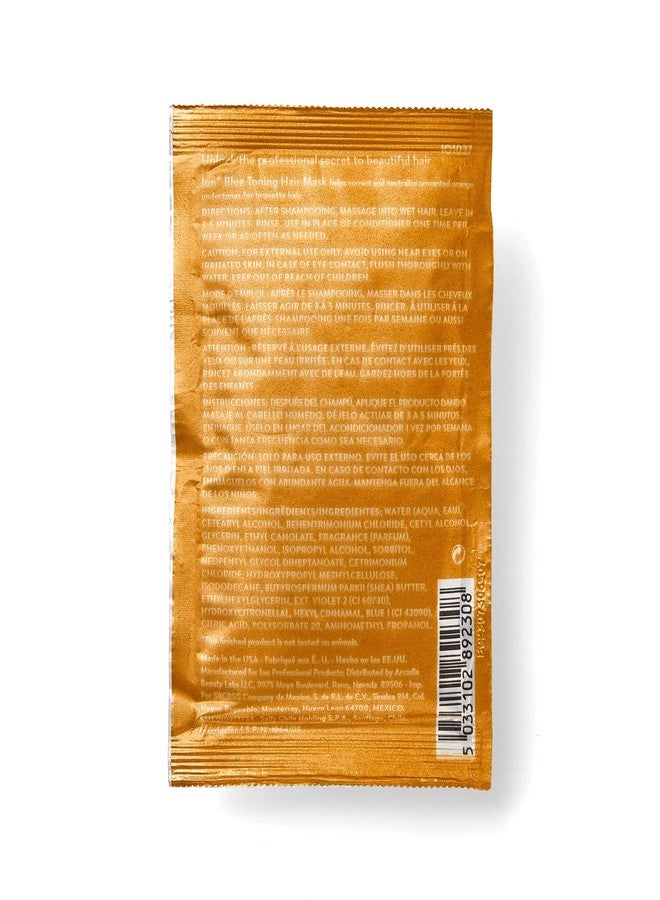 Ion Brunette Blue Toning Mask, Antibrass, Corrects and neutralizes orange undertones Ultra pigmented 1 Oz - Image 2