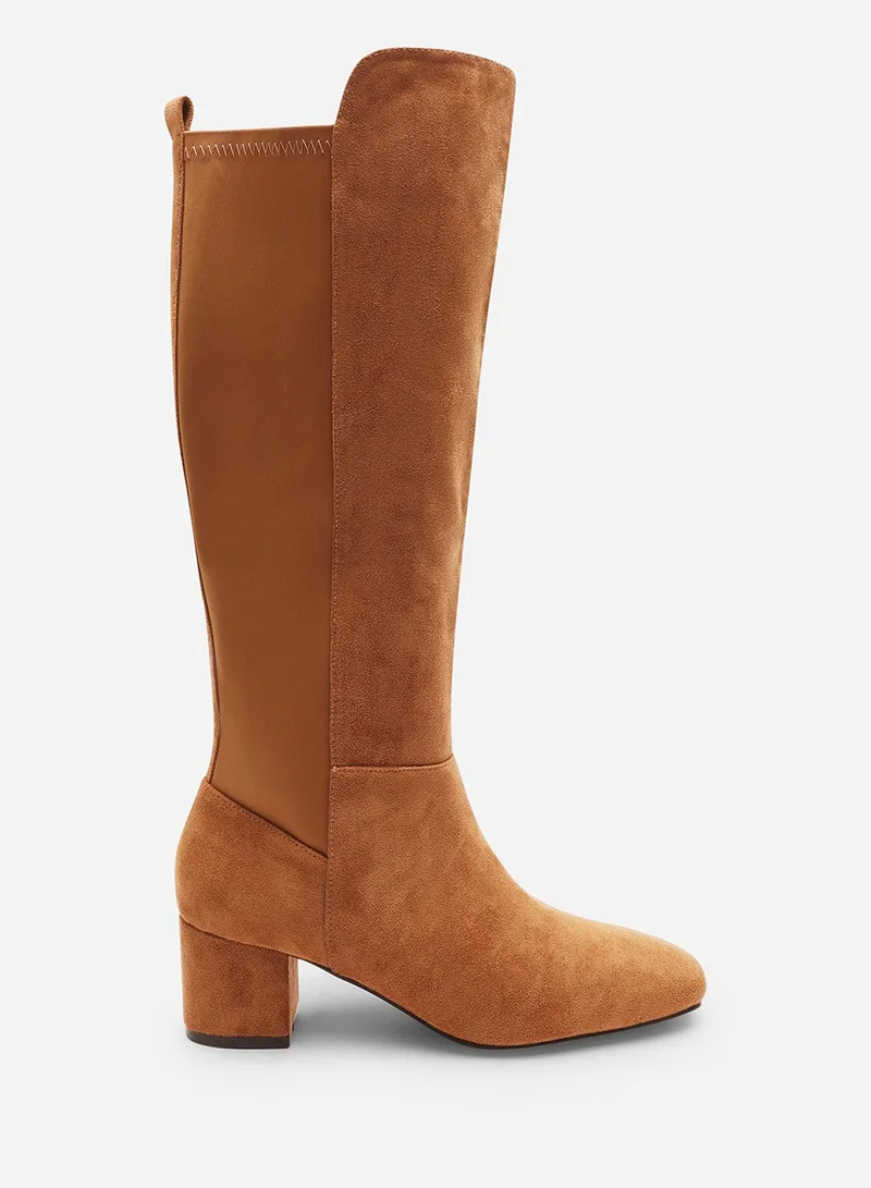 ويرز ذات فروم 'Cherish' Block Heel Knee High Boots With Side Zip