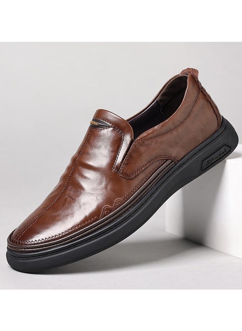 Versatile Retro Casual Leather Shoes