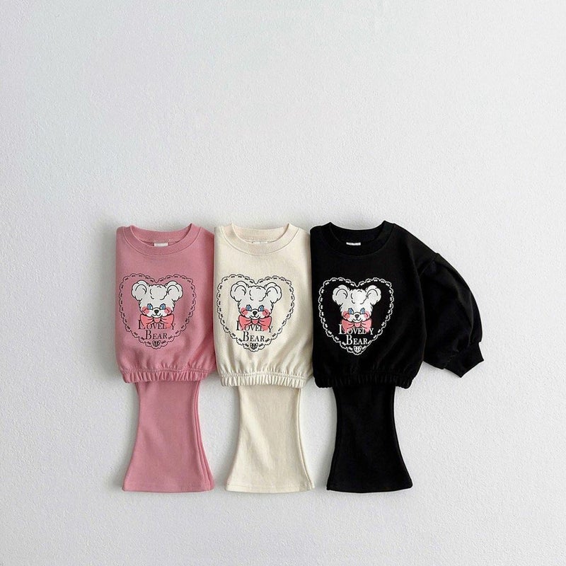 2024 spring girls sweater suit South Korea childrens clothing girls western style long sleeve small and medium-sized childrens womens treasure top Black - Image 1