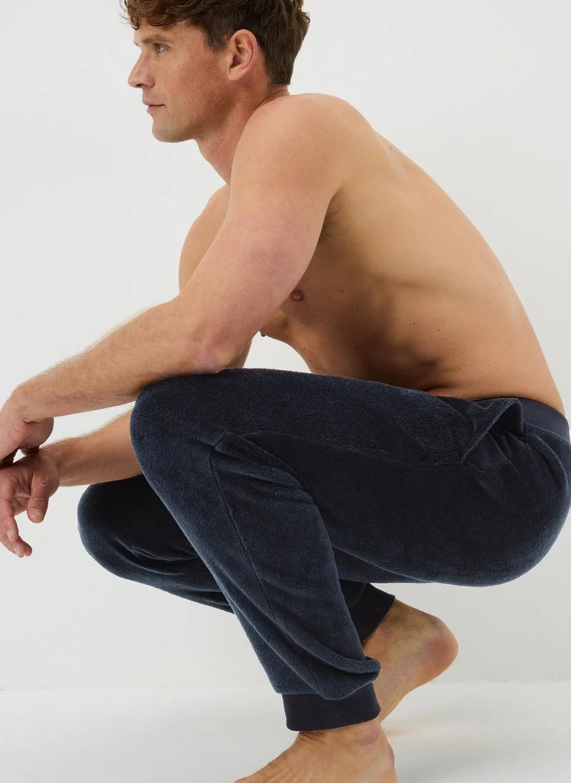 Matalan Navy Fleece Pyjama Bottoms