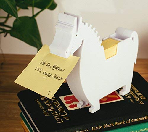xincx Memo Holder Desktop Note pad Dispenser Horse Pen Holder Multi-Functional Clip for Note Short Note pad,2 Packs memo (Horse, Black) - Image 3