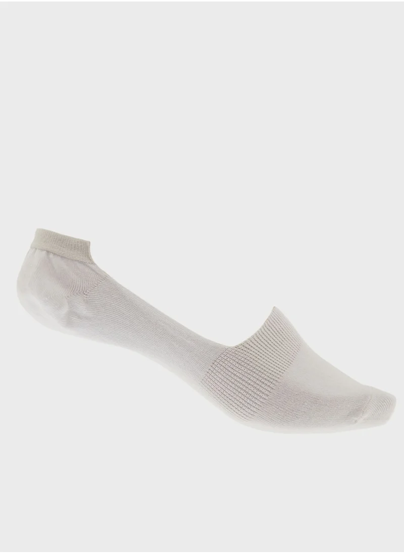 Seventy Five Basics 5 Pack Invisible Socks with Antibacterial Finish