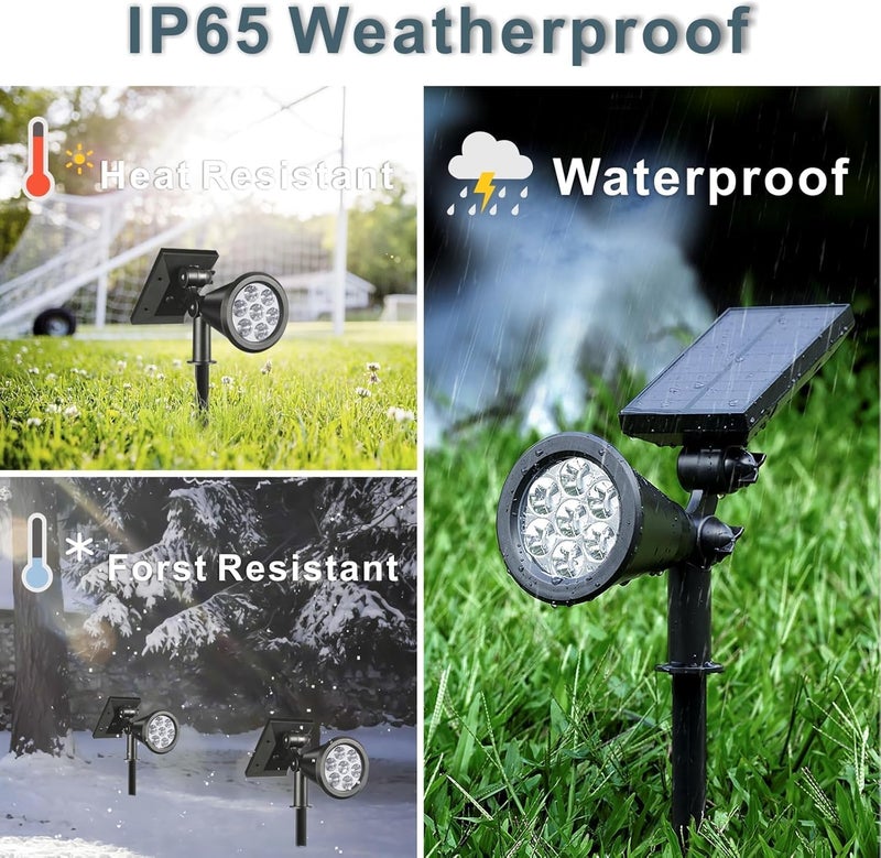 Outdoor Solar Spotlight 7W 7-LED – Waterproof IP65 Landscape Spot Light, RGB - Image 4