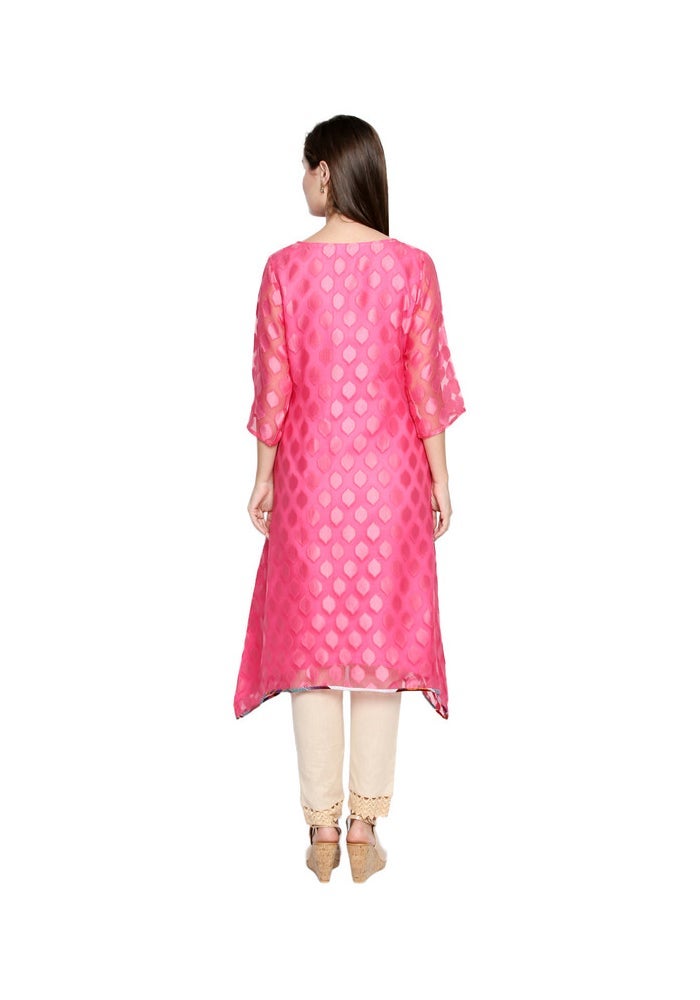 ARCHATTIRE كورتى وردي مطبوع للنساء - Image 5