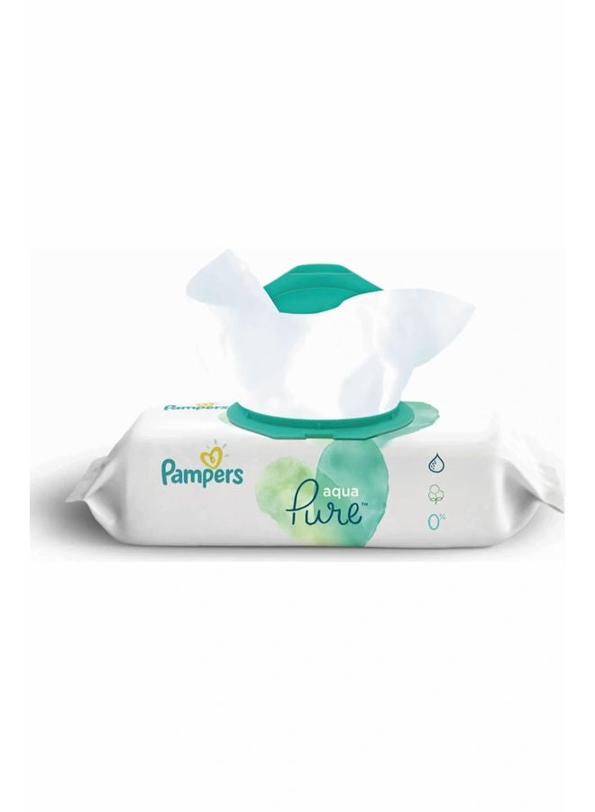 بامبرز مجموعة مناديل مبللة أكوا بيور للأطفال - 48 قطعة - Image 2