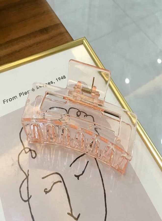 CHANDERKASH 4PCS Hair Claw Clips for Women Transparent Large Hair Clip Claw Hairpin Elegant Barrettes - Image 5