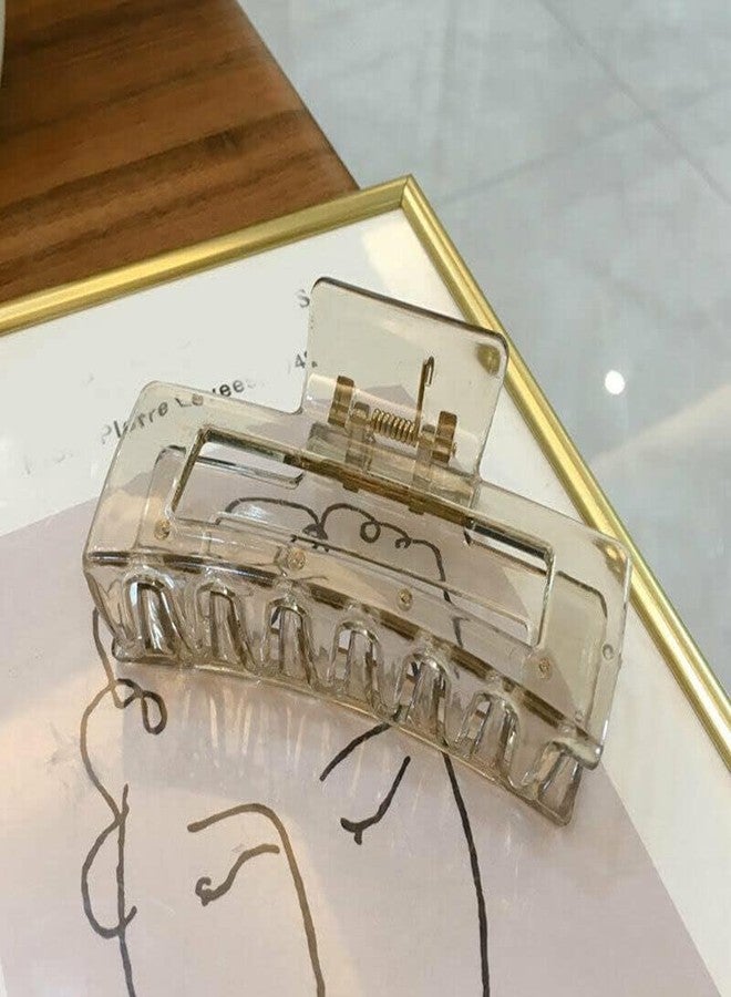CHANDERKASH 4PCS Hair Claw Clips for Women Transparent Large Hair Clip Claw Hairpin Elegant Barrettes - Image 4