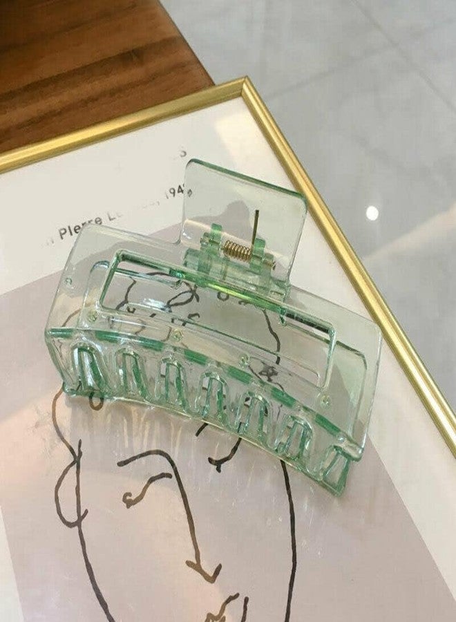 CHANDERKASH 4PCS Hair Claw Clips for Women Transparent Large Hair Clip Claw Hairpin Elegant Barrettes - Image 3