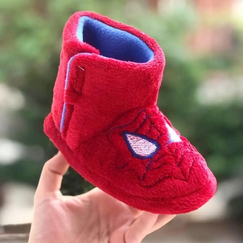MyChild Spiderman Figured Children's Slippers, Home Shoes, Anti-Slip Sole Slippers, Kindergarten Nursery Shoes, Warm  - Image 3