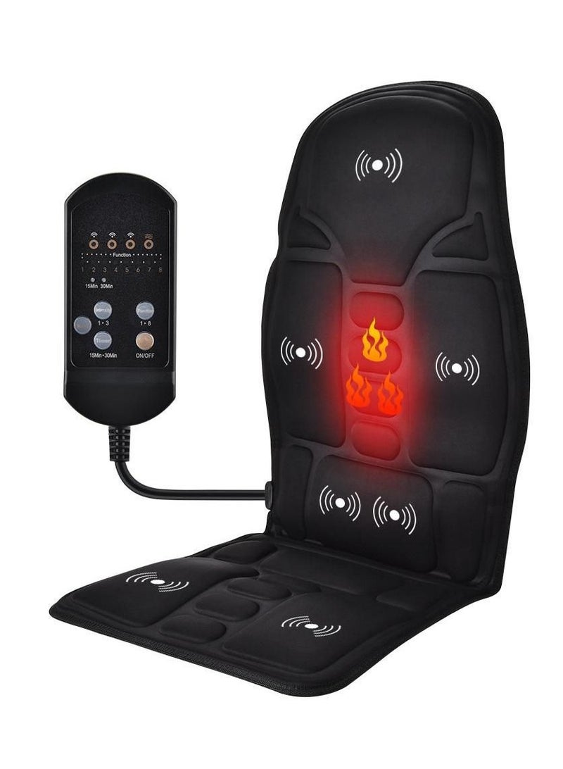 Portable Heating Vibrating Back Massager Chair In  Car Home Office - Image 1