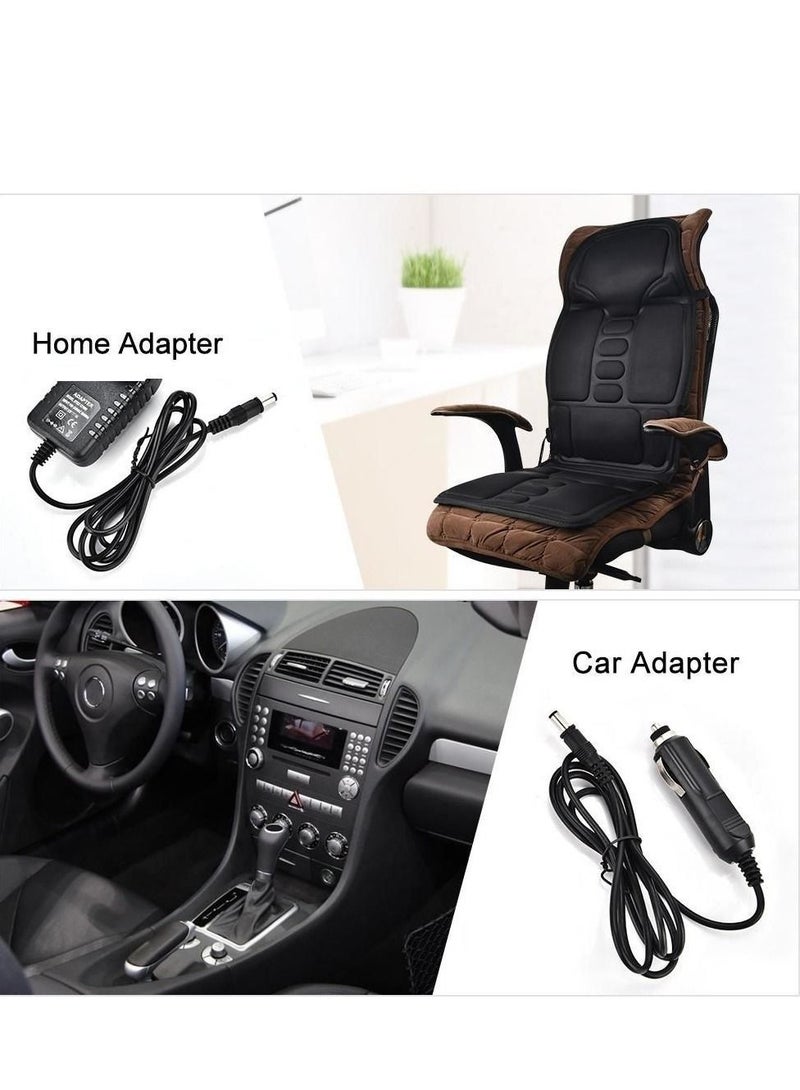 Portable Heating Vibrating Back Massager Chair In  Car Home Office - Image 2