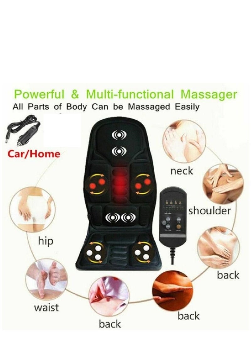 Portable Heating Vibrating Back Massager Chair In  Car Home Office - Image 3
